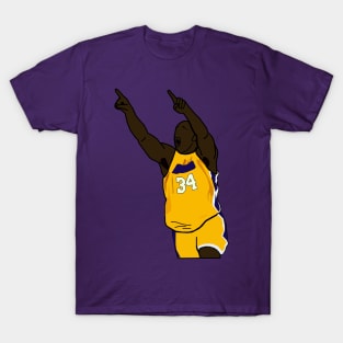 Shaq/Shaquille O'Neal Point - NBA Los Angeles Lakers T-Shirt